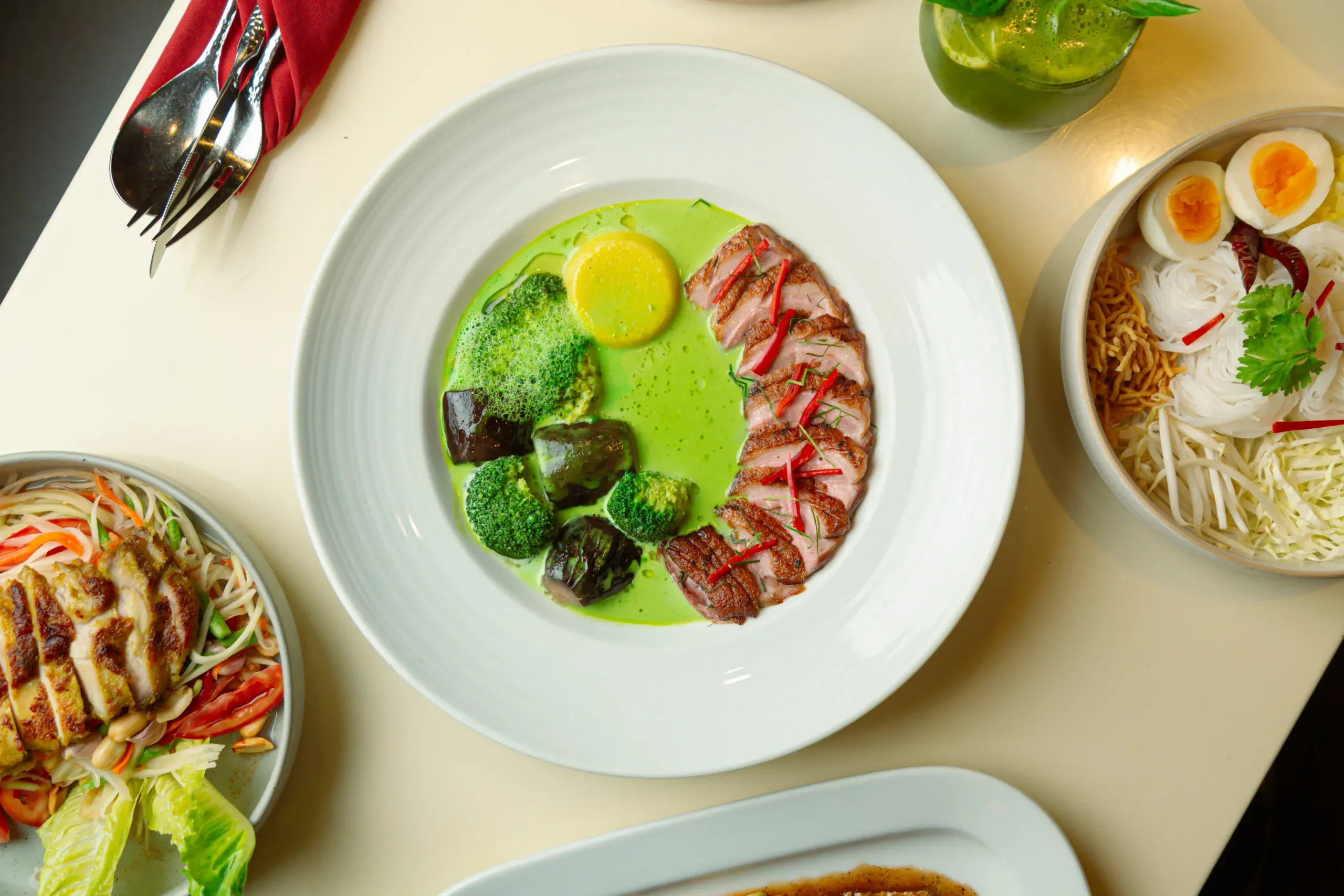 Burgers and pasta for familiar flavors at Indulge Bangkok