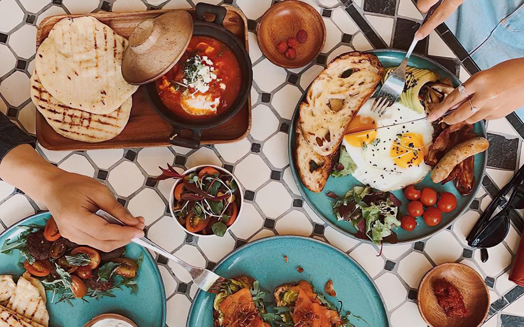 brunch table spread