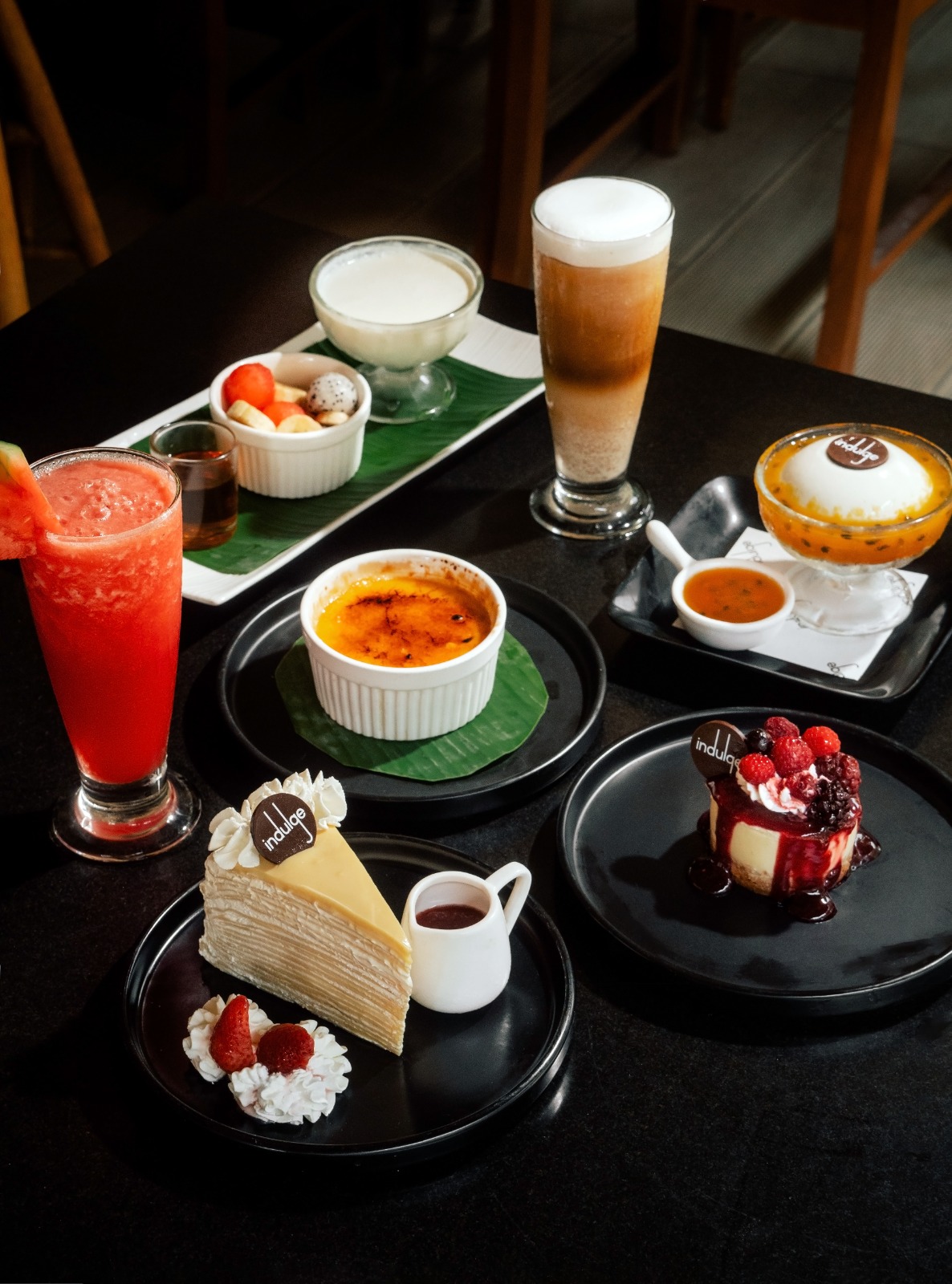 Bangkok dessert favorites featuring handcrafted sweet creations at Indulge