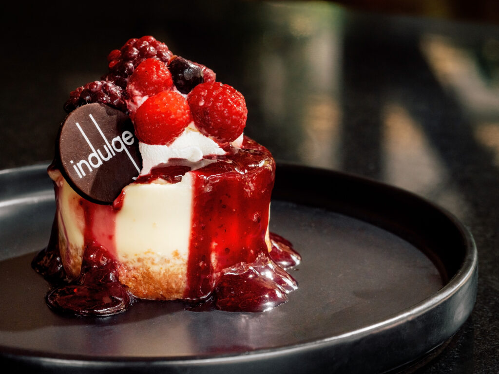 Mixed Berry Cheesecake with creamy baked cheesecake and mixed berry topping