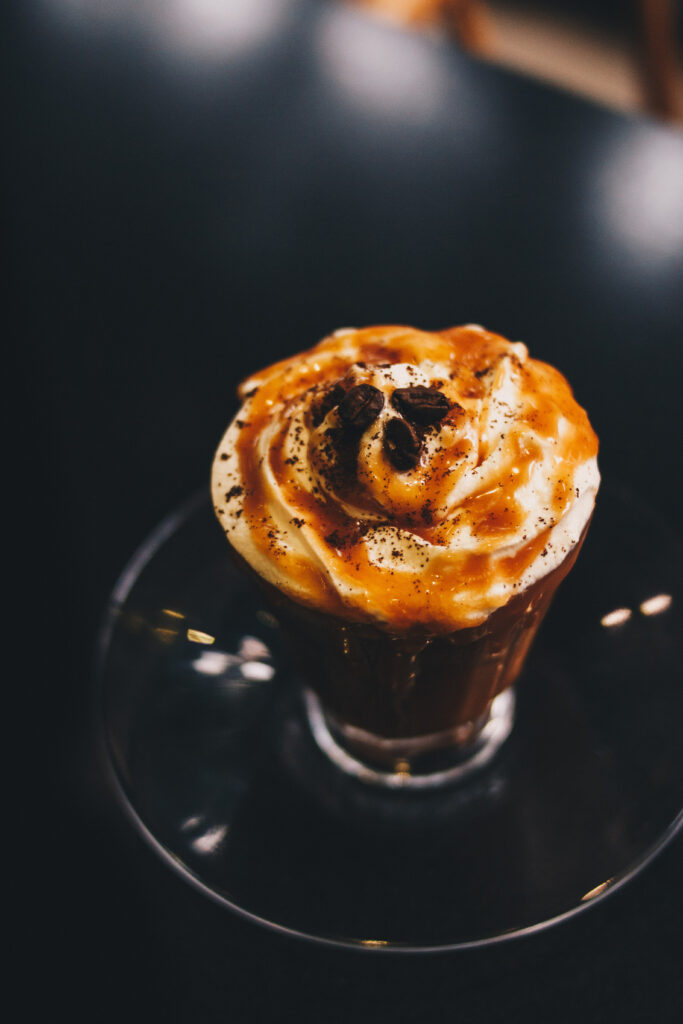 Salted Caramel Espresso Martini with a smooth caramel finish