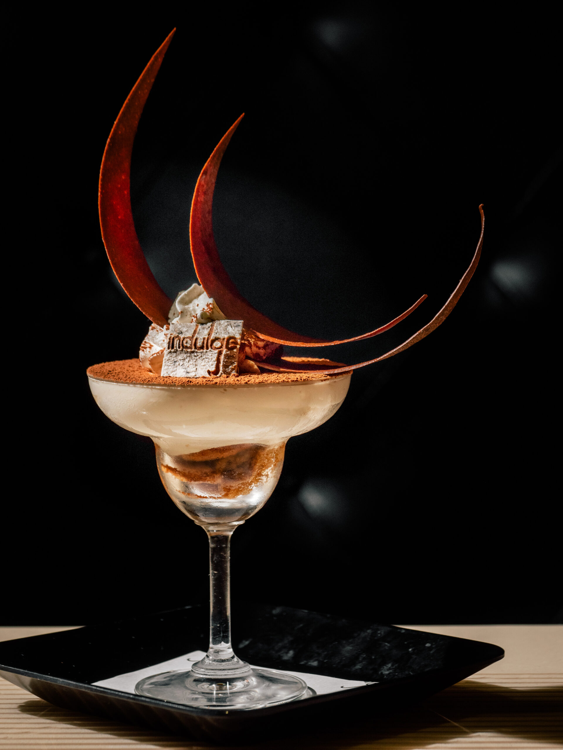 Coffee Martini Tiramisu with mascarpone, coffee and amaretto at Indulge Bangkok