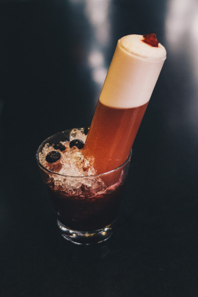Black Swan signature cocktail served at Indulge Bangkok