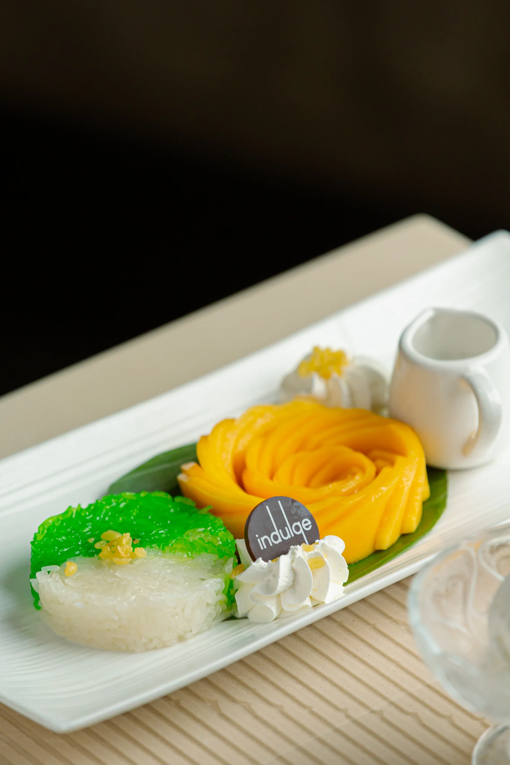 Thai Desserts Bangkok featuring fresh tropical mango at Indulge